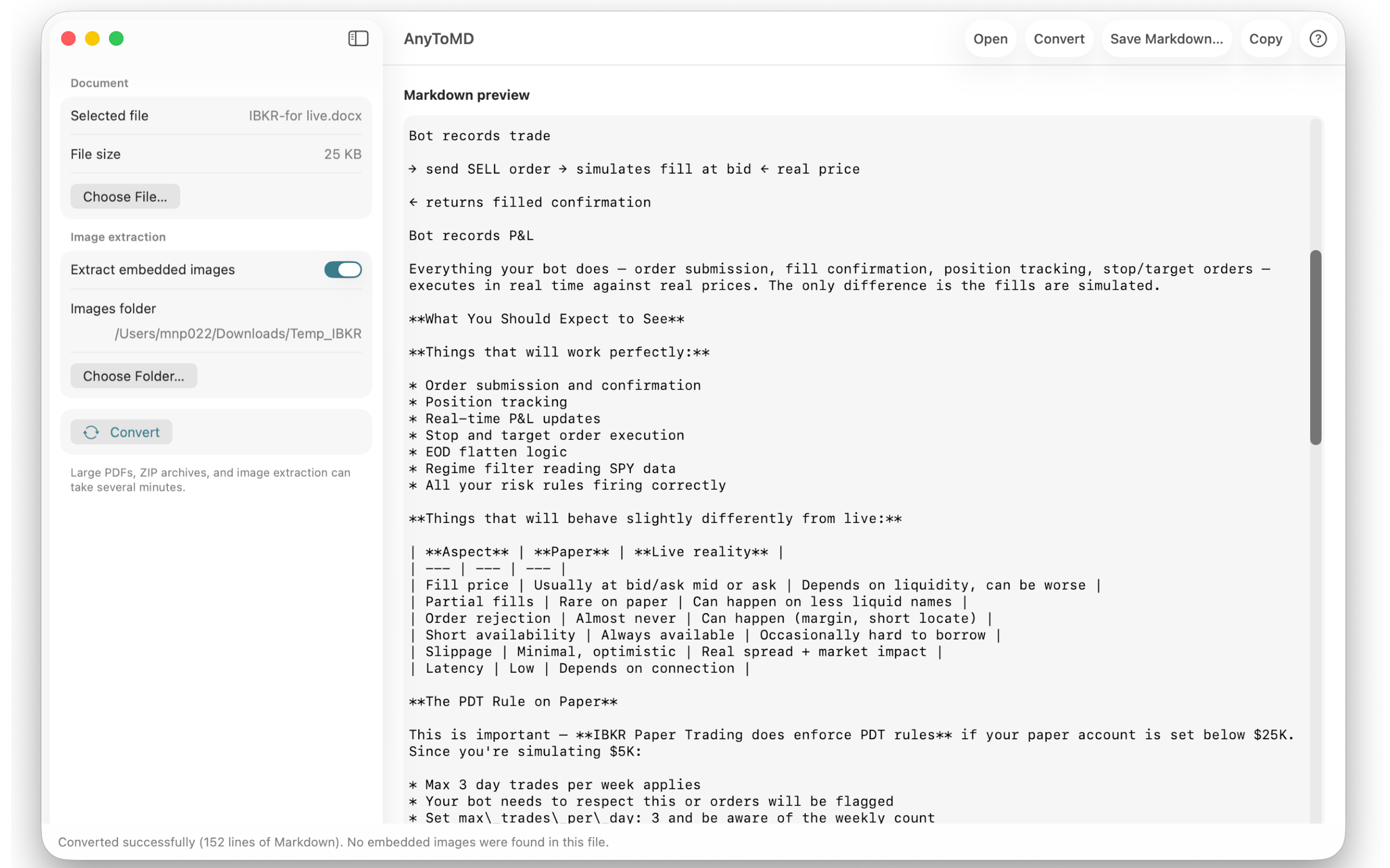 AnyToMD live Markdown preview