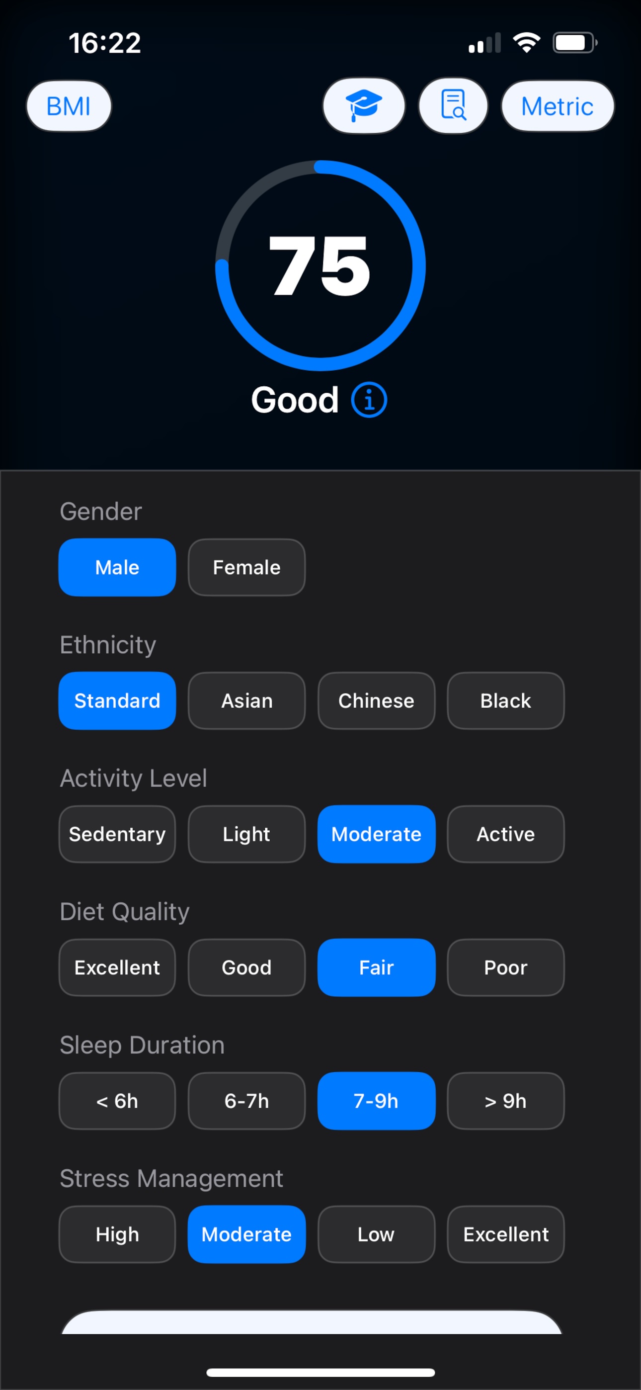 AiBMI App Screenshot 3 - Analysis View